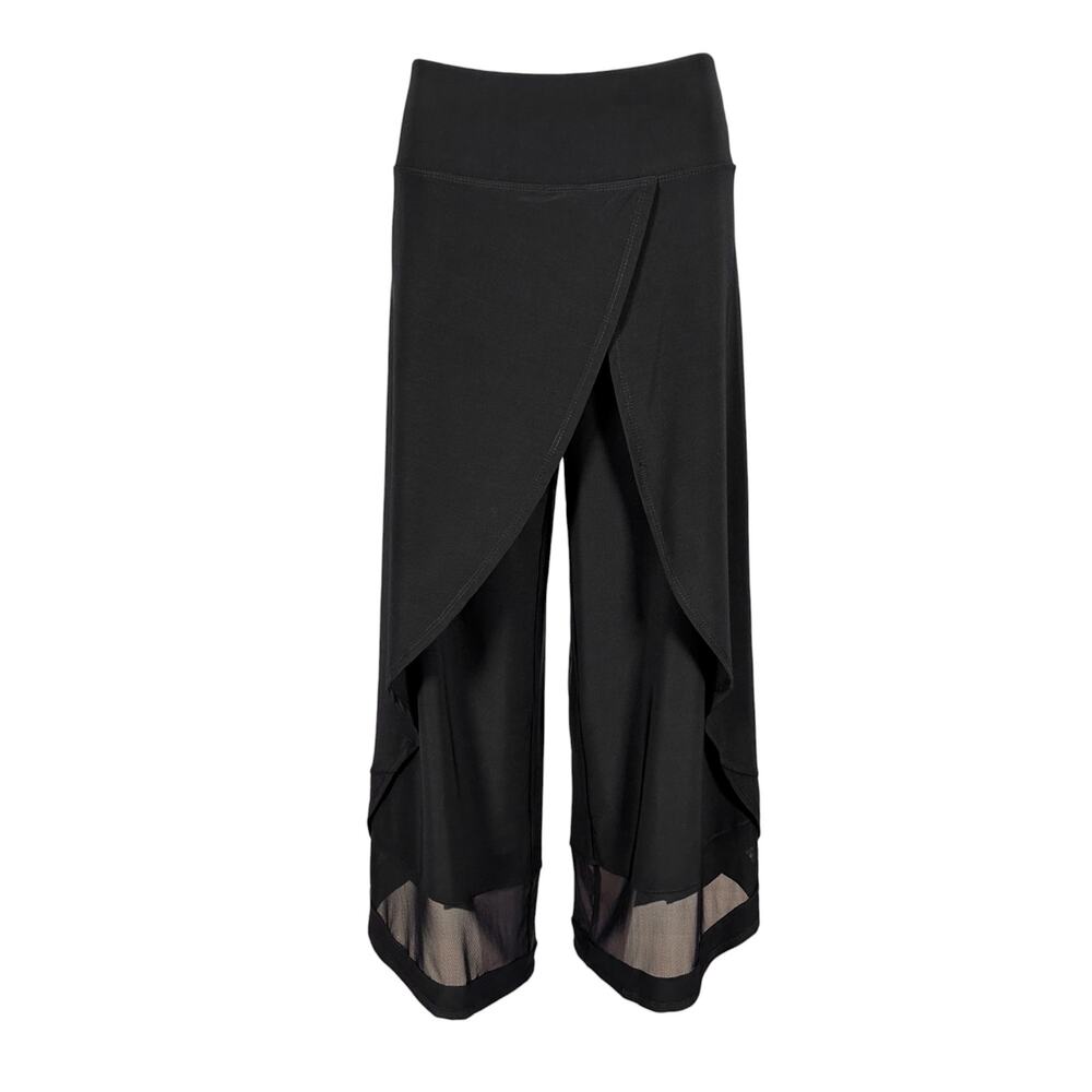 Compli-K Women's Black Tulip Pants Size S Wide Leg Dressy Pants NWT